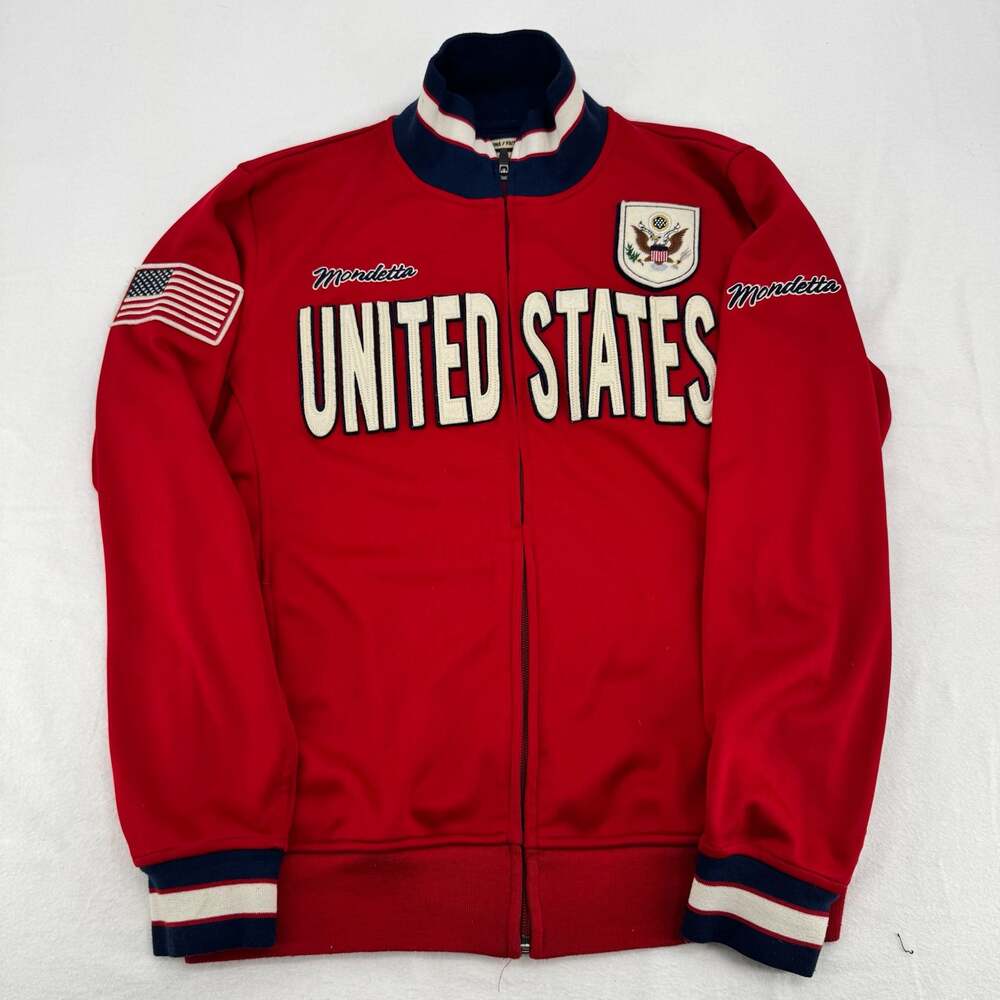 Vintage Mondetta United States USA Full Zip Track Jacket Large
